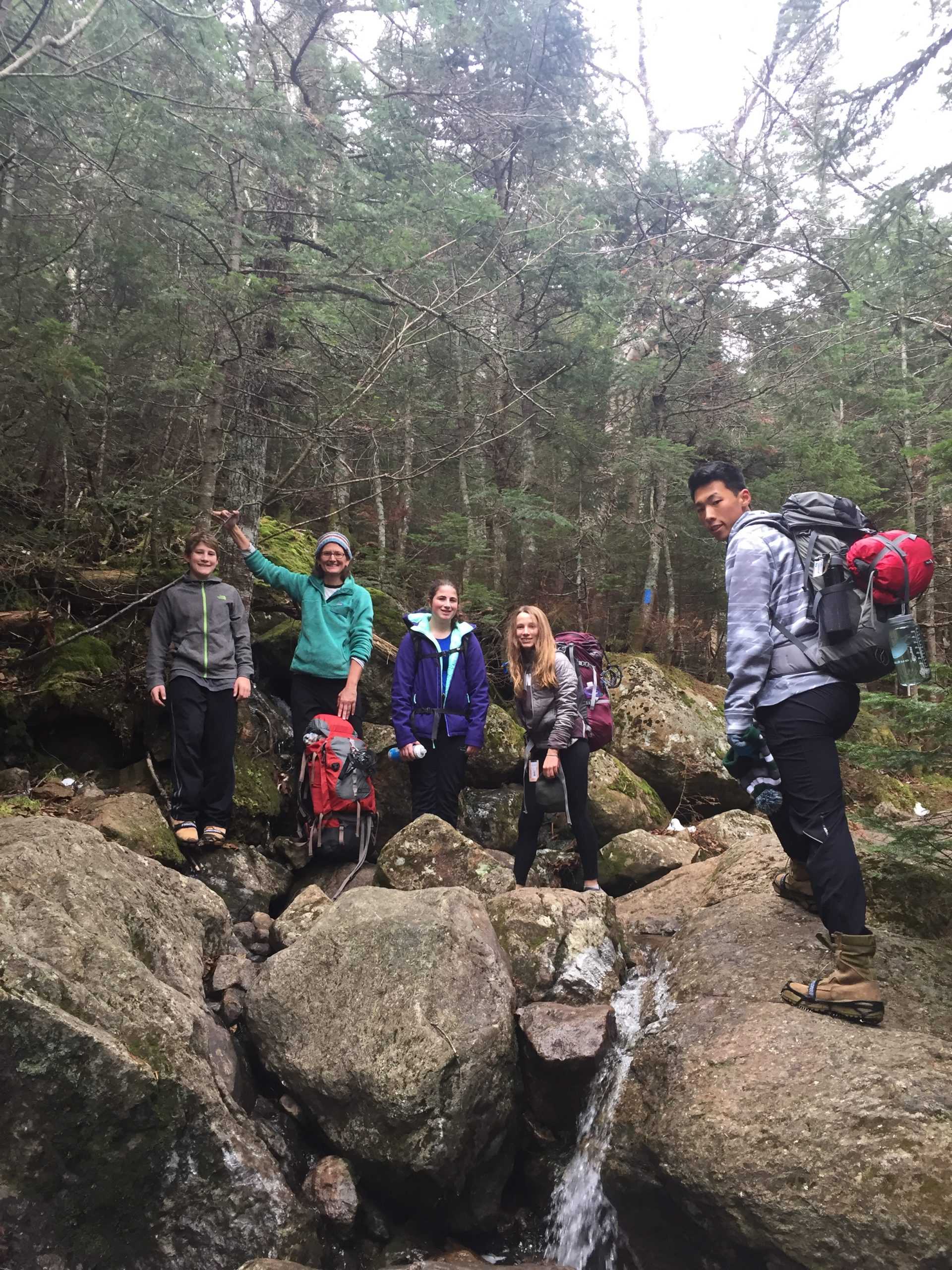 Students+enjoyed+hiking+in+the+White+Mountains.+