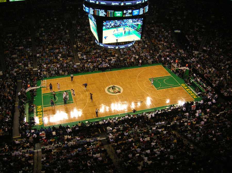 An NBA game at Bostons TD Banknorth Garden (home of the Boston Celtics). November 2007.
** Note: Slight blurriness, best at smaller sizes