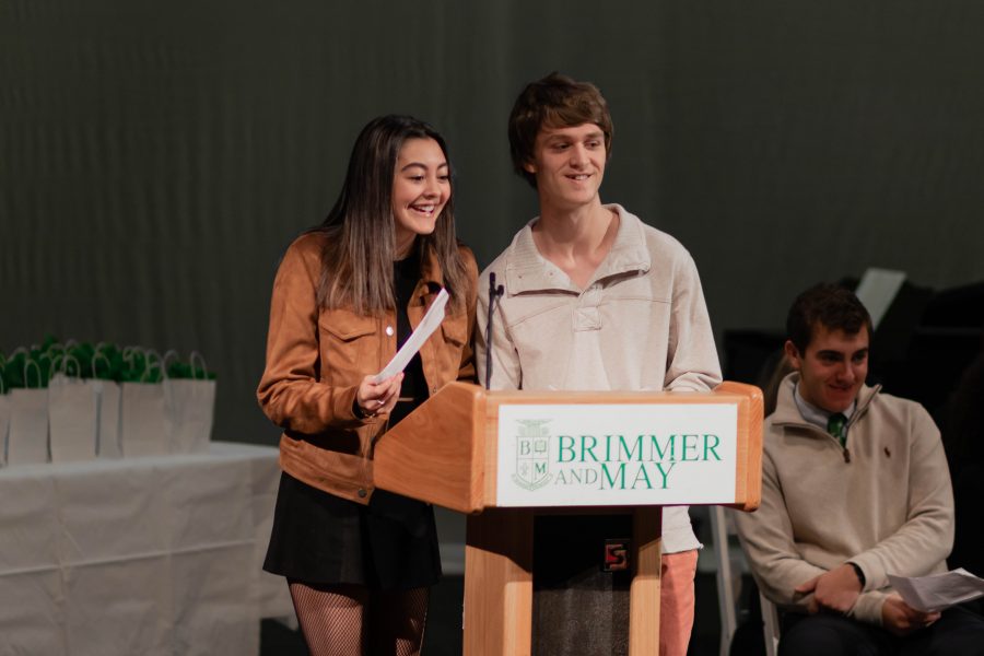 Paola Mammano '20 and Richard O'Keefe '20.