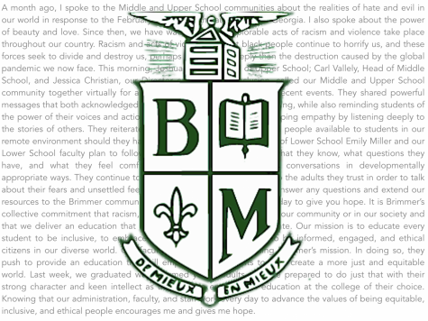 Head of School Judith Guilds letter to the community. Graphic by Edan Zinn 23.