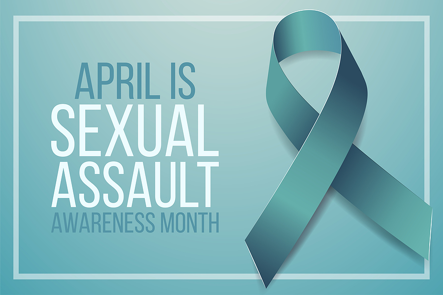 Sexual assault awareness month image purchased at BigStock.com