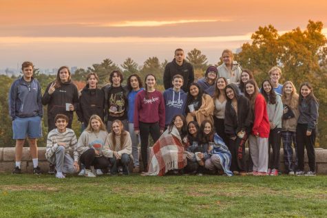 Members of the Class of 2023 pose at Larz Anderson Park.