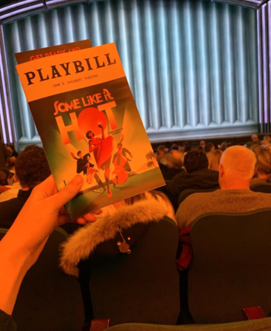A Some Like it Hot playbill. Photo courtesy of Marlie Kass.