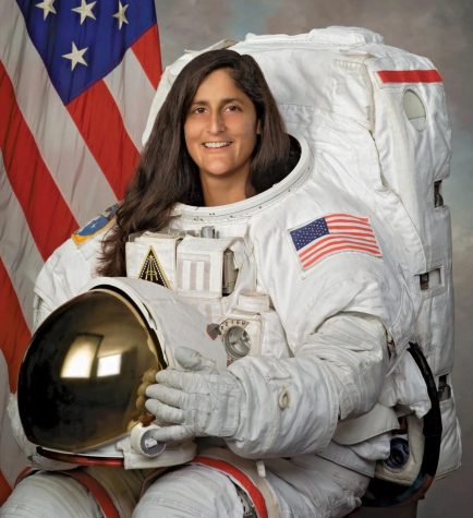 Williams in her astronaut suit. Photo courtesy Wikimedia Common.   