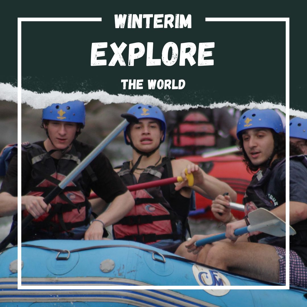 Members of the Class of 2023 enjoy whitewater rafting in Costa Rica, a repeat Winterim destination next year.