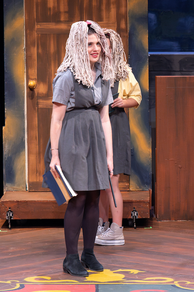 Rachael Roseberg '27 performs in the Upper School Fall Play, "Puffs." 