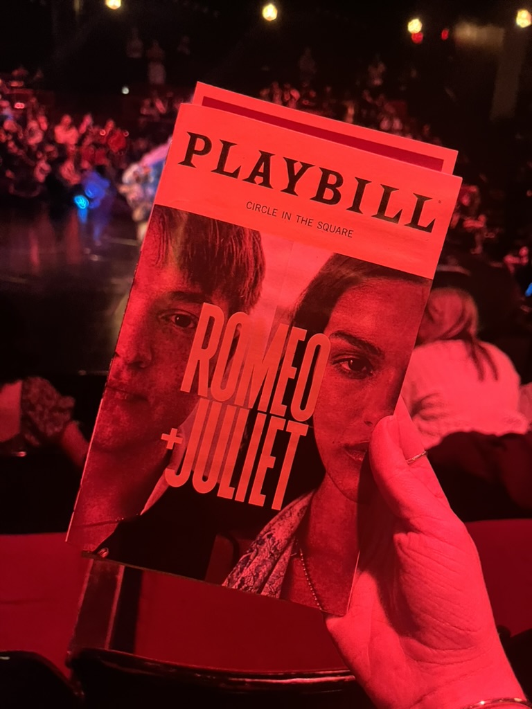 The Romeo + Juliet playbill.