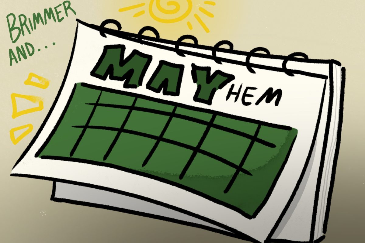 Editorial Cartoon: School Excels at Handling Brimmer and "Mayhem"