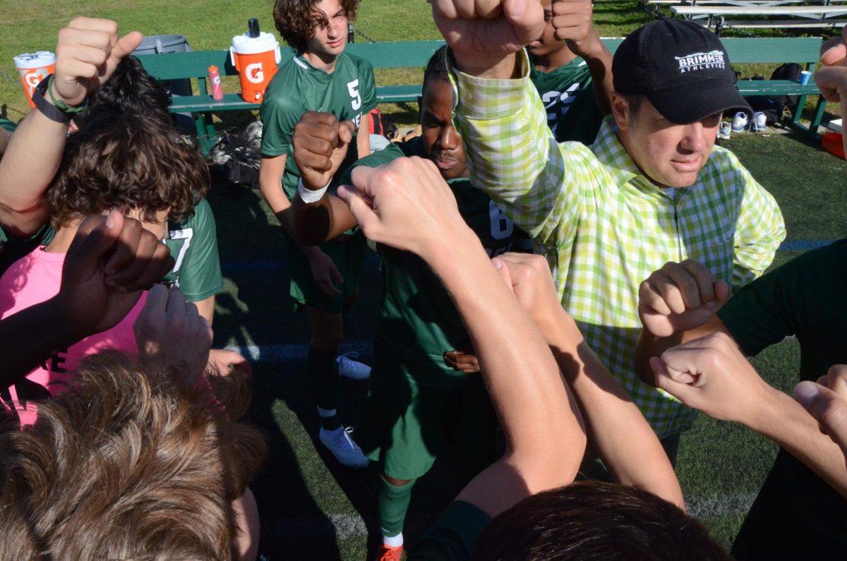 Hardman hypes up the team before a game.