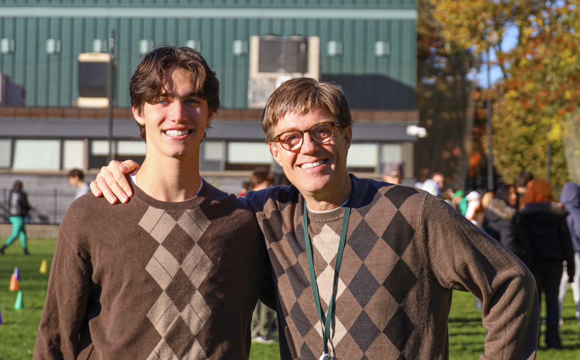 Lower, Middle, and Upper School students came together on the field today for Harvest Fest, enjoying an hour of fun with live music from Gator Scales, cider donuts, drinks, pumpkin rolling, limbo, and plenty of time to relax and hang out.