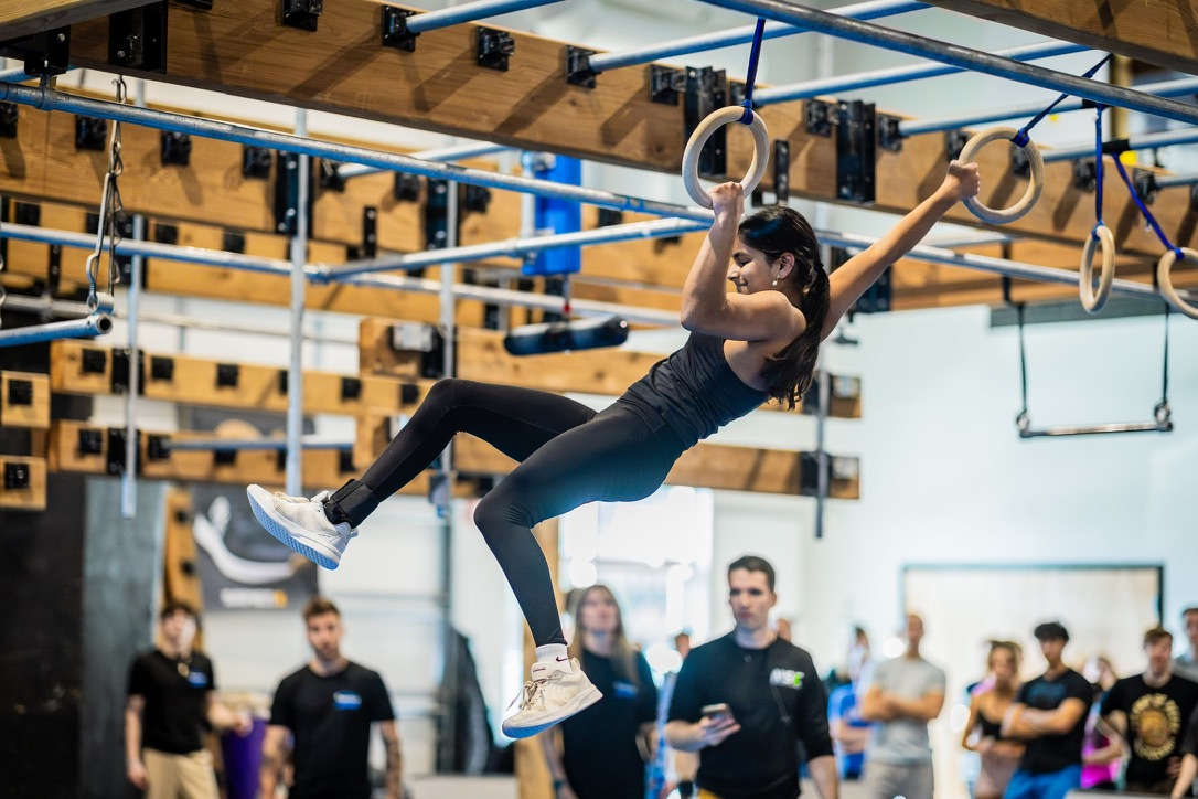 Pappu competes at a Ninja competition. Courtesy of Aka Pappu '28.