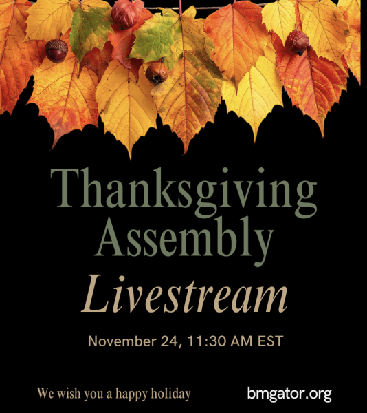 Navigation to Story: GNN LIVE: Thanksgiving Assembly