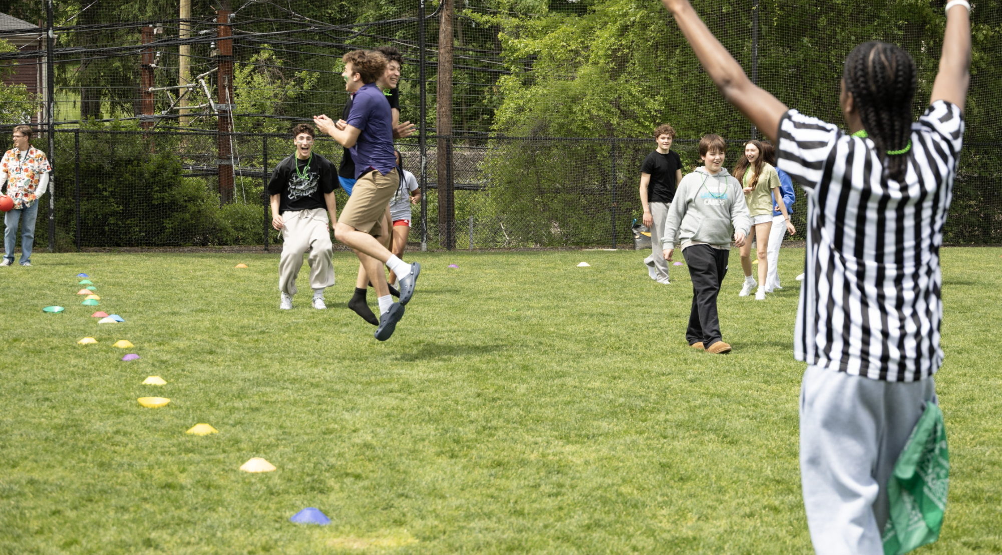Green wins revived Green and White Games in dodgeball finale.
