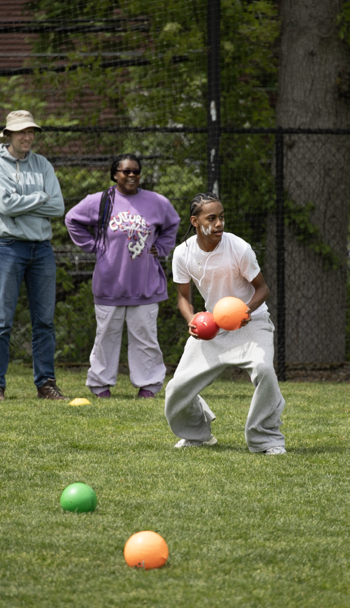 Green wins revived Green and White Games in dodgeball finale.