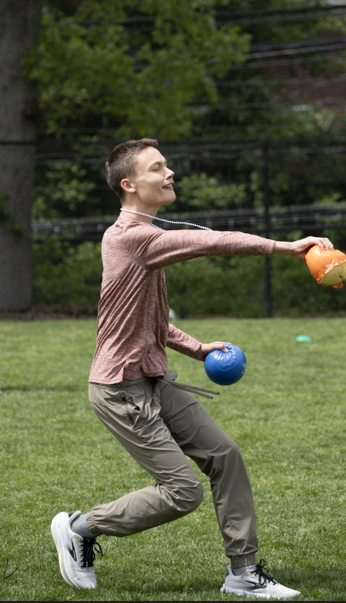 Green wins revived Green and White Games in dodgeball finale.
