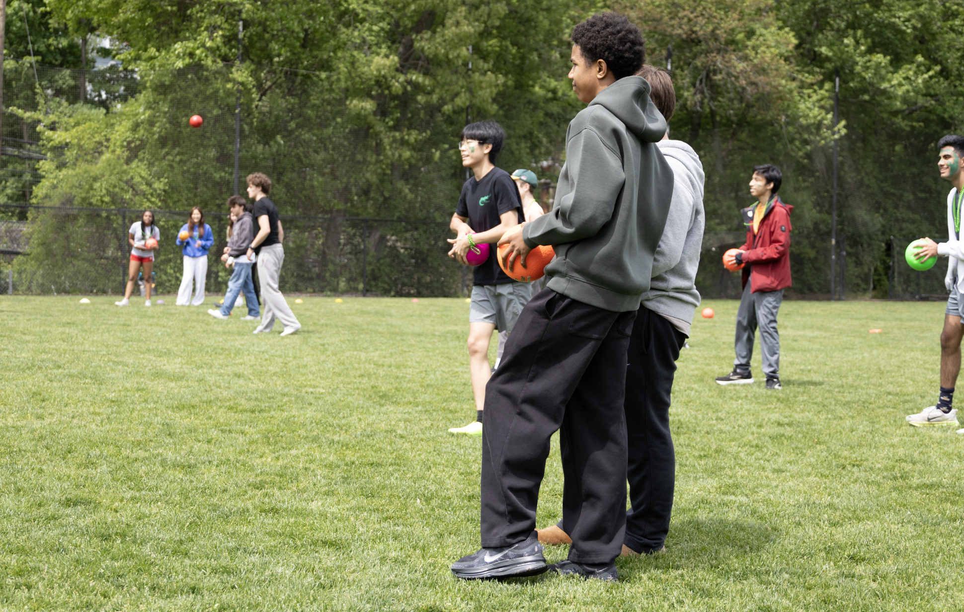 Green wins revived Green and White Games in dodgeball finale.