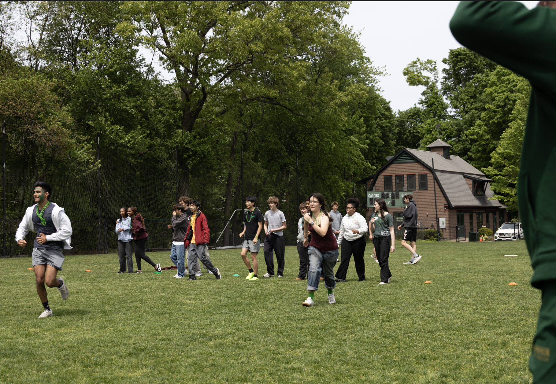 Green wins revived Green and White Games in dodgeball finale.